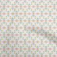 thumbnail image 1 of oneOone Georgette Viscose White Fabric Geometric Craft Projects Decor Fabric Printed By The Yard 42 Inch Wide, 1 of 4