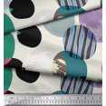 thumbnail image 3 of Soimoi Cotton Voile Fabric Texture & Colorful Dots Print Sewing Fabric Yard 56 Inch Wide, 3 of 3