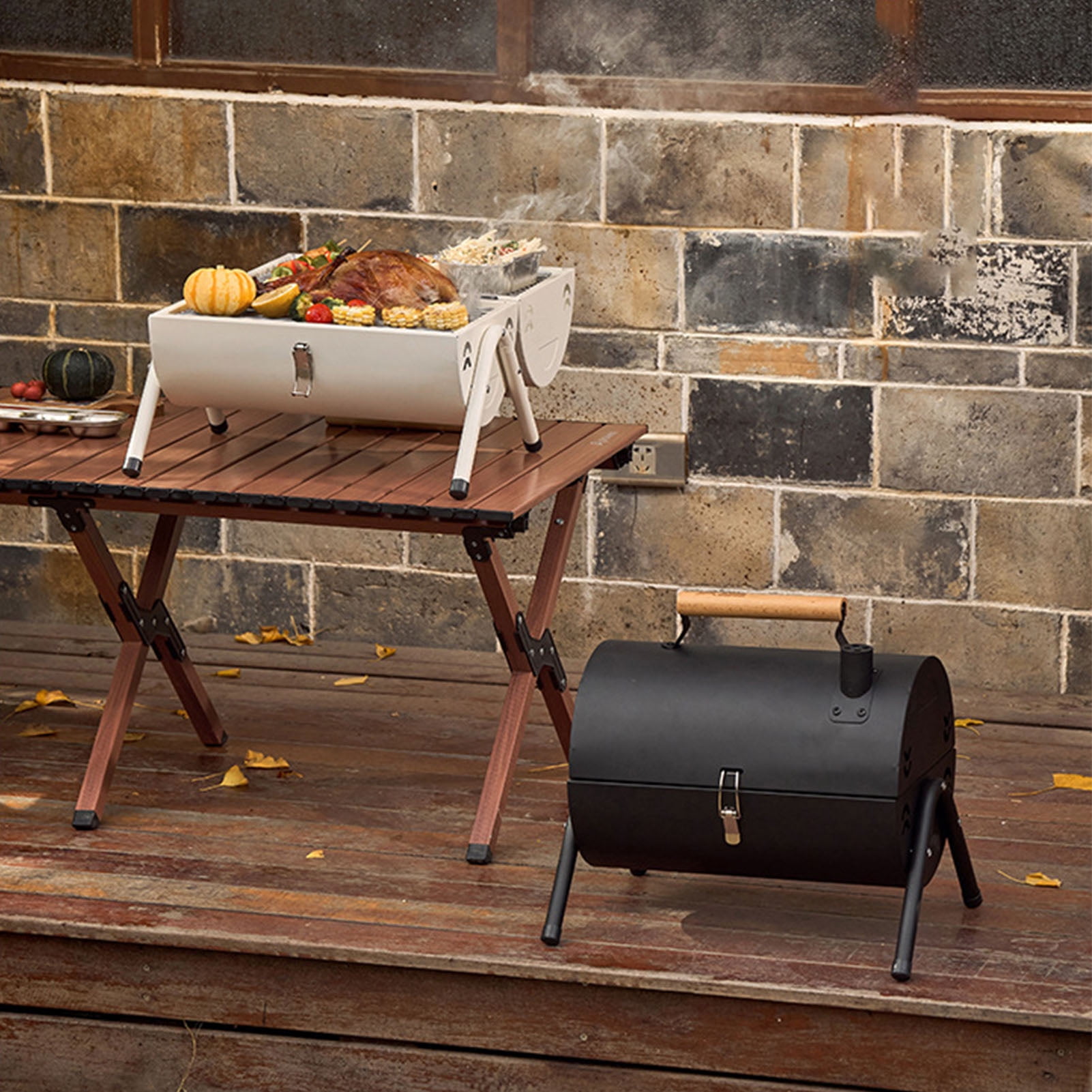 BBQ Grill,Charcoal Barbecue Grill Portable Charcoal Barbecue Grill Charcoal BBQ Grill Enhanced Durability