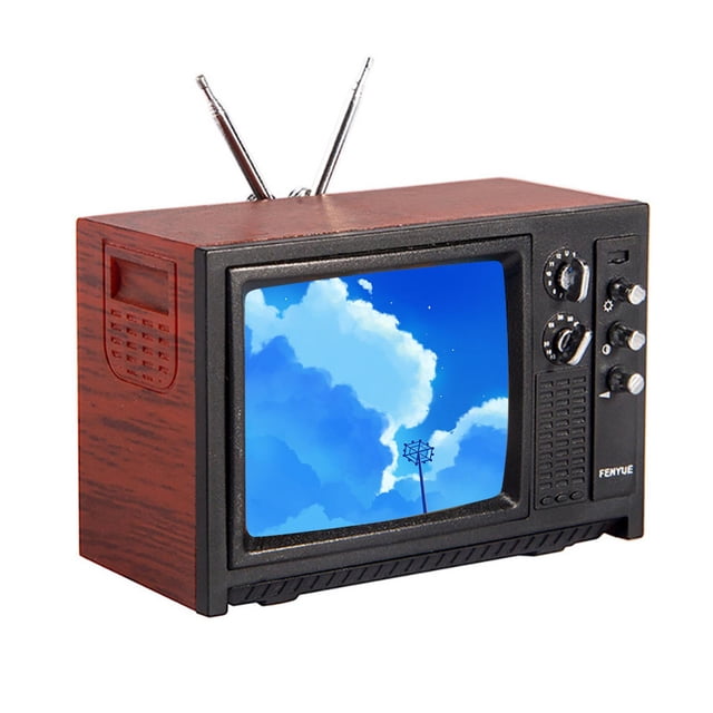 Accessoires Miniatures pour Téléviseur Vintage 1/12 Mini Télévision} Meubles R3W6