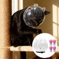 thumbnail image 5 of Cat Grooming Muzzle Transparent Breathable Head Cover With Silicone Pads For Safe Nail Trimming And Bath, 5 of 5