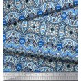 thumbnail image 2 of Soimoi Poly Georgette Fabric Geometric & Paisley Decorative Printed Craft Fabric by The Yard 52 Inch Wide, 2 of 2