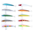 thumbnail image 1 of 10pcs Leurres de Pêche Colorés 95mm Crankbaits Appâts Crochets Pointus Accessoires de Pêche Tackle, 1 of 14