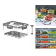 thumbnail image 4 of Vacuum Container Organizer for Vacuum Sealer W/ Lid Pantry Rectangle Grey 2.5L, 4 of 8