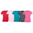 thumbnail image 2 of Radyan T-Shirt à Col Rond à Manches Courtes pour Femmes - Lot de 10, 100 % Polyester, Taille : Adulte, 2 of 5