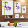 thumbnail image 3 of Blue Hand drawn Eustoma Watercolor - Floral Canvas Art Print, 3 of 4