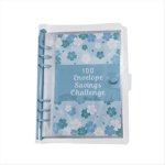 100 Envelope Challenge Binder Savings Binder for Save 5050 with Cash Envelopes for Budget Planning Blue,1 x 100 Envelope Challenge Binder Savings Binder,Blue