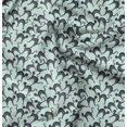 thumbnail image 1 of Soimoi Green Poly Georgette Fabric Cat Animal Fabric Prints By Yard 52 Inch Wide, 1 of 5