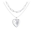 thumbnail image 1 of Layering Necklace with Locket and Paperclip Chain, 1 of 4