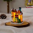 thumbnail image 2 of PENGXIANG Christmas Village LED Lighted Christmas Village Houses with Figurines  Christmas Village Collection Indoor Room Decor - Collectible Buildings, 2 of 14