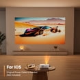 thumbnail image 2 of Mini Projector 1080P Portable Projector, Compatible with iOS/Android/ Windows/TV/HDMI/USB White 1PC, 2 of 6