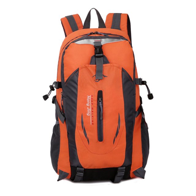 Camping Backpack Large Capacity School Backpack for Office Travel (Orange)