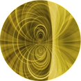 thumbnail image 1 of Ahgly Tapis Rond Lavable en Machine Intérieur Transitionnel Brun Bronze Foncé, 5 Pieds Rond, 1 of 7