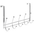 thumbnail image 2 of Chrome Plated Steel Over the Door 5 hook Hanging Rack, 2 of 4