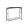 thumbnail image 2 of Convenience Concepts Omega Console Table in White and Driftwood Brown Wood, 2 of 3