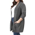 thumbnail image 4 of GRACE & GRANDEUR Women's Plus Size Long Sleeves Sweater Cardigan, 4 of 7