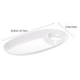 thumbnail image 2 of Ceramic Breakfast Plate Multi-function Food Tray Divided Plate Sushi Display Plate Snacks Plate, 2 of 8