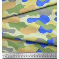 thumbnail image 3 of Soimoi Modal Satin Fabric Two Tone With Grey Camouflage Print Sewing Fabric Yard 42 Inch Wide, 3 of 3
