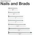 thumbnail image 2 of Qualihome Hardware Nail Assortment Kit, Includes Finish, Wire, Common, Brad and Picture Hanging Nails, 2 of 6