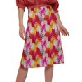 thumbnail image 4 of Moomaya Jupe Imprimée pour Femmes en Poly Spandex Tenue Décontractée Jupe d'Été pour Filles, 4 of 5