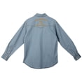 thumbnail image 3 of Yellow Stone Chemise en Denim Délavé Clair avec Logo Dutton Ranch - 2Xlarge, 3 of 6