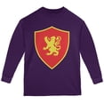 thumbnail image 1 of Halloween Knight Shield Costume Rampant Lion Youth Long Sleeve T Shirt, 1 of 1