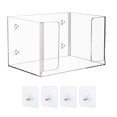thumbnail image 4 of DOLITY Grocery Bag Holder Acrylic Trash Bag Organizer Garbage Bag Dispenser Storage Box 1 Layer, 4 of 8