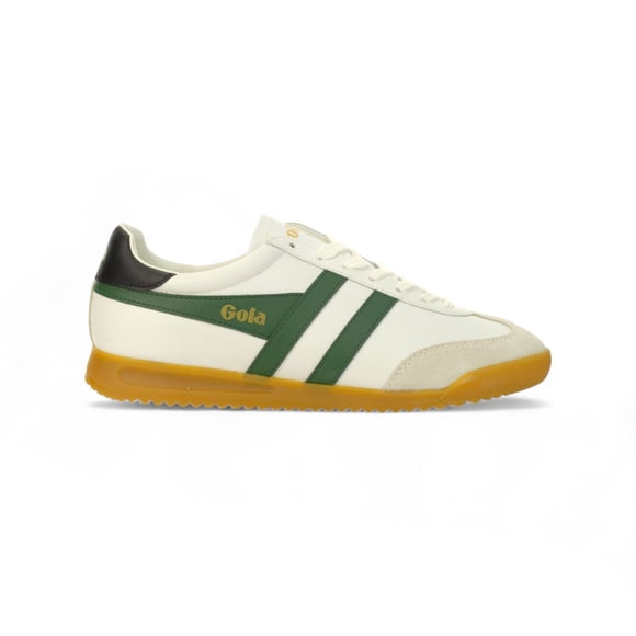 Gola Men's Torpedo Leather White/Evergreen/Black Sneakers CMB622IN<span> - </span>8 (Men's)