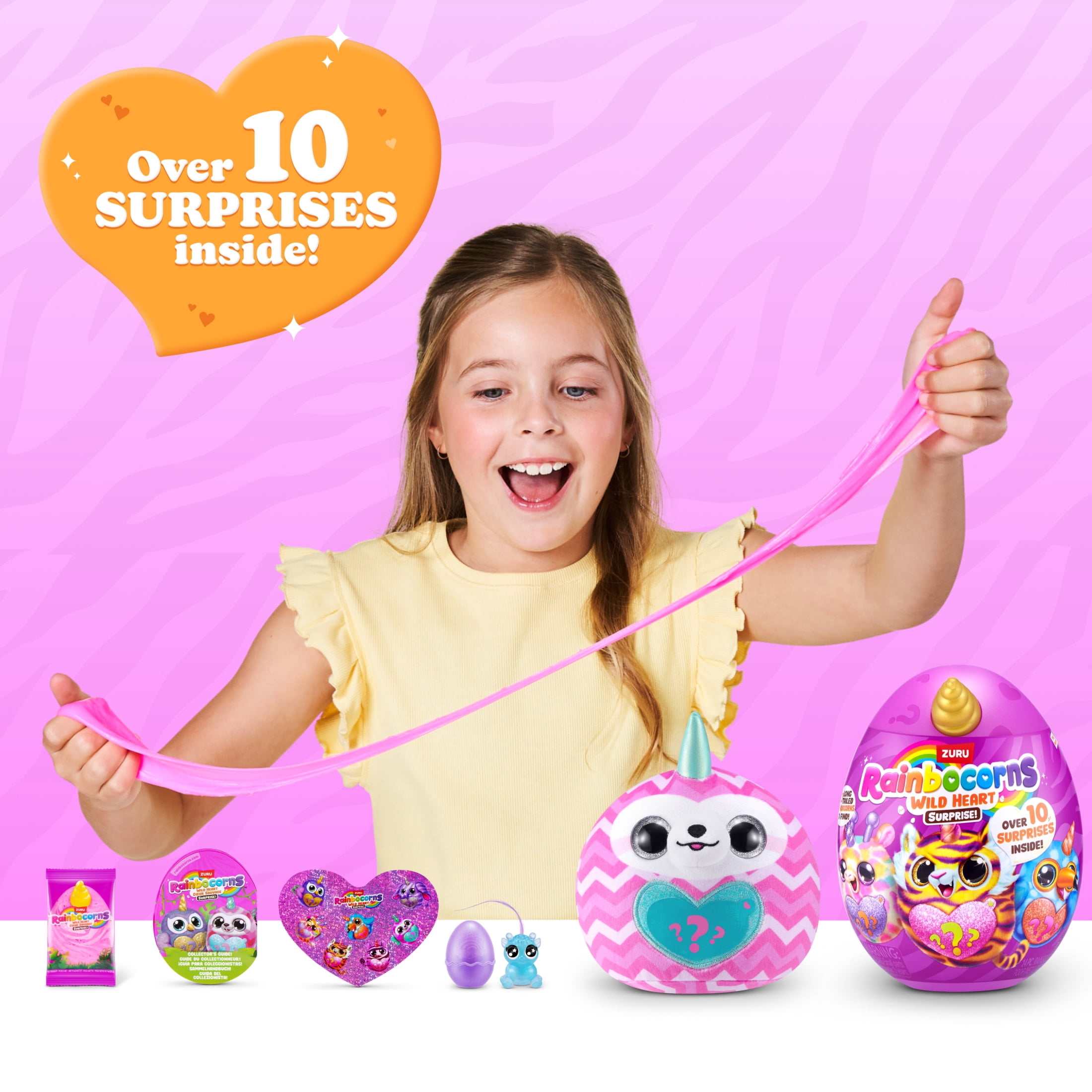 Rainbocorns Wild Heart Surprise by ZURU - Plush Stuffed Animal Unboxing Toy for Kids Ages 3+