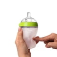 thumbnail image 3 of Comotomo Natural Feel Silicone Bottle - 8 Ounce - Green, 3 of 6