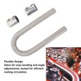 thumbnail image 3 of Stainless Steel, 36 Inch Flexible Radiator Hose Kit With Billet Clamps, Easy Installation, Suitable for Cars, Trucks, and SUVs, Adjustable Hose With 36in Length, 15/8in Diameter,, 3 of 7
