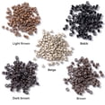 thumbnail image 3 of LPSSTORE 500PCS Hair Beads Silicone Lined Nano Rings Micro Links Beads for Hair Extensions Dark Brown, 3 of 6