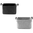 thumbnail image 1 of Felt Basket, 2 Pieces Of Felt Storage Box, Felt Baskets With Two Handles, As A Storage Box For Clothes, Towels, Toiletries, Baby Items, Books, Etc. (S), 1 of 7
