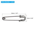 thumbnail image 2 of Uxcell Safety Pins 1.97 Inch Large Metal Sewing Pins Black 50Pcs, 2 of 5
