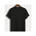 thumbnail image 3 of T-Shirt Unisexe à Coupe Régulière à Manches Courtes et Col Ras du Cou en Noir Classique, Disponible jusqu'à la Taille TG. Ce Style Convient aux Hommes et aux Femmes, avec un Motif Imprimé pour l'Été 2026, Fabriqué à Partir de 180 g, 3 of 6