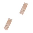 thumbnail image 3 of ZheElen Extension Strap Bra Extenders Breathable Buckle 2 Hooks Accessories Stretchy Adjustable Replacement Gadgets 3 Rows deep flesh 2Set, 3 of 6
