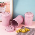 thumbnail image 3 of Abbracc Metal Kitchen Canister Set coffee and tea Sugar Storage Jars Containers for A Pink, 3 of 9