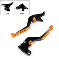 thumbnail image 1 of Adjustable Folding Extendable Brake Clutch Levers For Yamaha FZ1 FZ8 XJ6 FZ6 Blue, 1 of 1