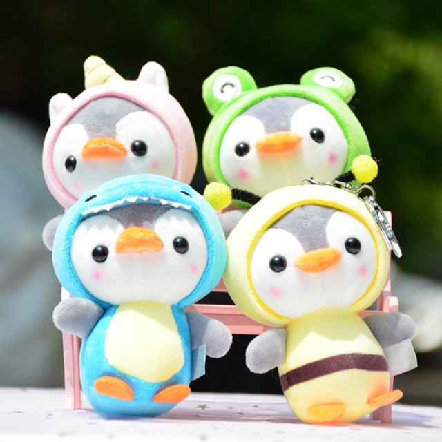 4Pcs/Set Toy Innovative Lovely Soft Penguin Frog Animal Plush Doll for Gift