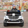 thumbnail image 3 of Costway Licensed Mercedes Benz x Class 12V 2-Seater Kids Ride On Car w/ Trunk, 3 of 10