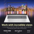 thumbnail image 4 of HP Portable 17,3 Pouces Full HD, Processeur Intel Core i3-1215U, 32 Go de RAM, SSD PCIe 1 To, Intel UHD Graphics, Pavé Numérique, Caméra Web HD 720p, Windows 11 Pro, Argent Naturel, Carte USB Hotface 32 Go, 4 of 7