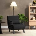 thumbnail image 2 of Costway Fauteuil-Lit Convertible Pliant à 6 Positions, Fauteuil Lounge Canapé avec Oreiller, Noir, 2 of 10