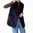 thumbnail image 2 of LOVZFMLL Vestes pour Femmes Mode Décontractée Manteau d'Hiver Intégré Veste Mi-Longue, 2 of 4