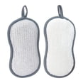 thumbnail image 1 of A Single Bamboo Fiber Scouring Pad With Abrasive Silver Layer Heavy Duty Kitchen Scrubber Compact Opp Packaging #L2MfM, 1 of 6