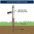 thumbnail image 4 of Gibraltar Mailboxes 4x4 Anchor Post Kit , APK00000, 4 of 4