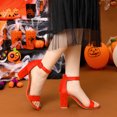 thumbnail image 2 of BLISSFUL STEP Women's Chunky High Heel Ankle Strap Sandals, 2 of 7