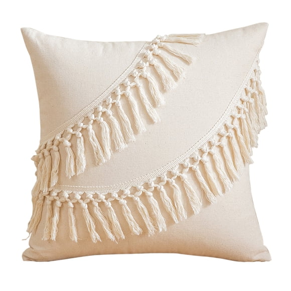 Throw Pillow Covers,Boho Throw Pillow Covers 17.7X17.7 of Decorative Cushion Case Striped Pillows Cover Chenille Pillow Cases Pillowcase for Sofa Couch Bed,Throw Pillows for Couch