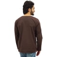 thumbnail image 3 of Atasi Kurta Brun pour Homme à Col Rond en Coton, Chemise à Manches Retroussables - Petit, 3 of 7