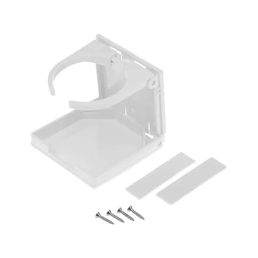 Blue Dog Marine Universal Fold-Up Drink Holder, Cup holder for Cars, Trucks, RVs, Vans, Boat Marine Caravan -White