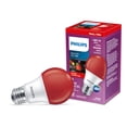 thumbnail image 1 of Philips ampoules LED 60W A19 E26 8W à filament A, rouge, 1 of 4